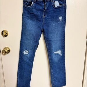 OshKosh B'gosh Boys Blue Distressed Straight Leg Jeans